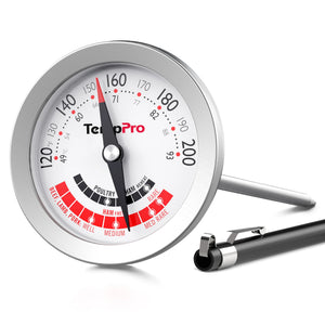 TempPro APT200-12A Instant-Read Meat Thermometer - Battery-Free Dial, 5.1