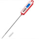 Termómetro de carne de lectura instantánea TempPro TP01AW - Sonda larga de 5.3", blanco