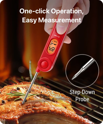 Thermomètre à viande numérique instantané TempPro TempSwift PLUS TP03B — Lecture en 1 seconde, rétroéclairé