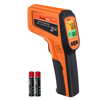 TempPro TempScan PLUS TP450 Dual-Laser Infrared Thermometer — 0.5s Response, 16:1 D:S