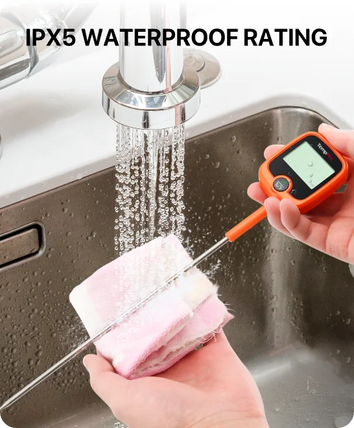 TempPro TempDip PLUS TP509 Digital Candy Thermometer — 8" Probe with Pot Clip