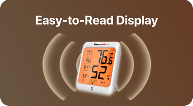 TP53 2 Packs Indoor Hygrometer Thermometer