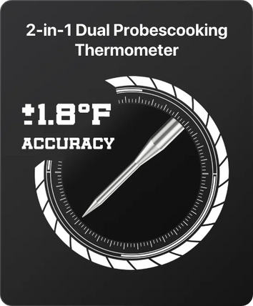 TempPro TempSwift PLUS TP710 Leave-In Meat Thermometer — Oven & Grill Safe with Timer