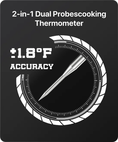 TempPro TempSwift PLUS TP710 Leave-In Meat Thermometer — Oven & Grill Safe with Timer