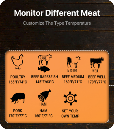 TempPro TempTrack CORE TP716 Leave-In Meat Thermometer — Oven-Safe Probe, Large Display