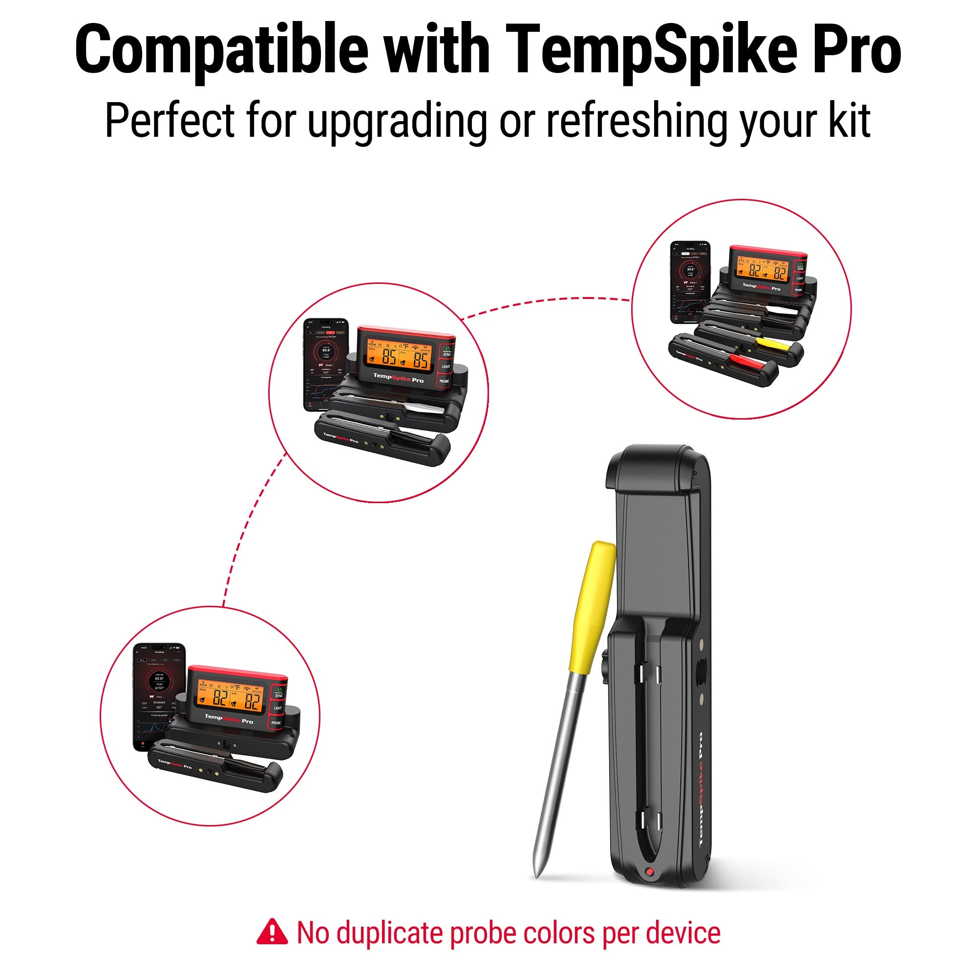 Sonde jaune sans fil TempSpike Pro