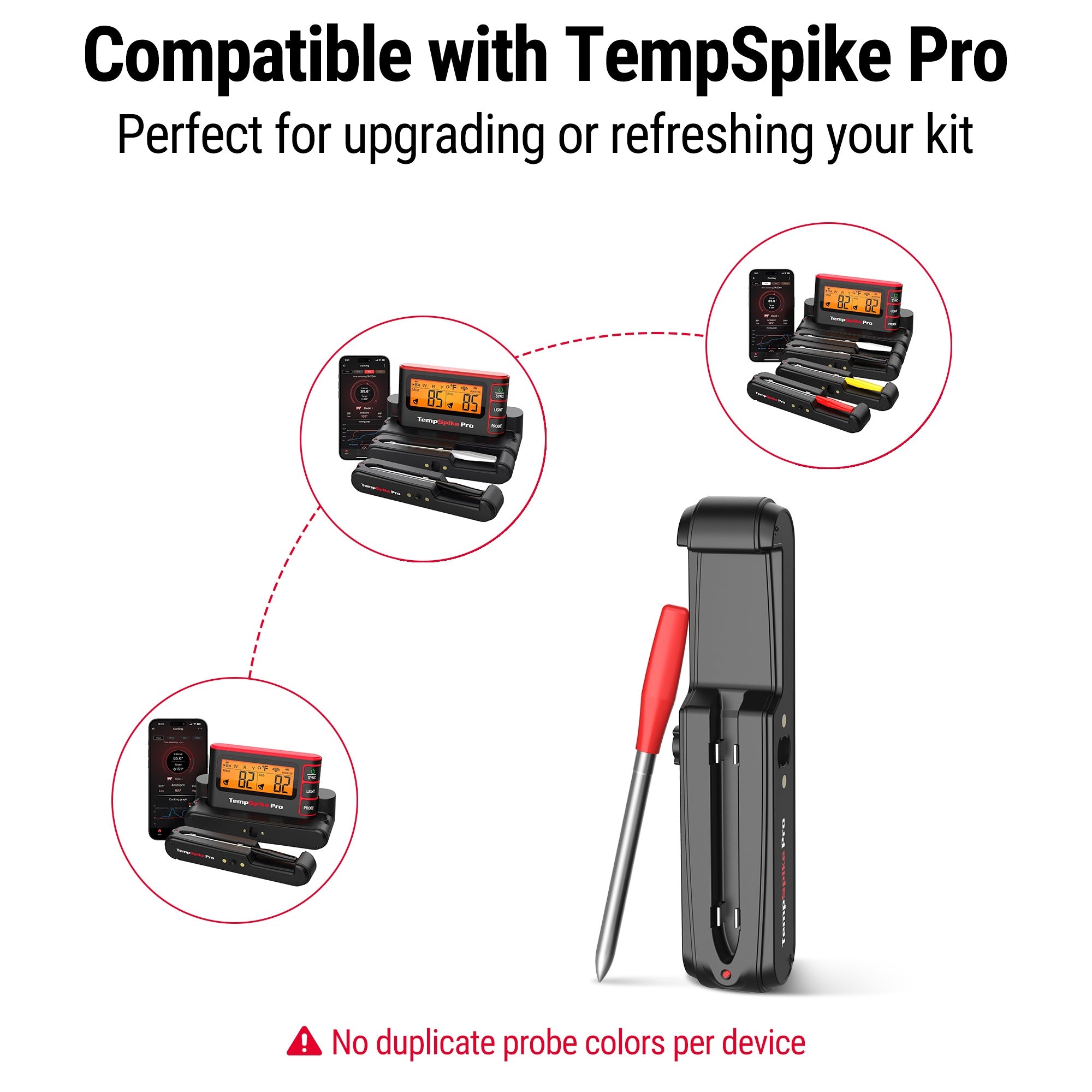 Sonde rouge sans fil TempSpike Pro