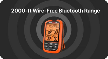 TempSpikeXR TP863B 2000FT Red Wireless Meat Thermometer