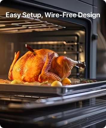Termómetro de carne inalámbrico inteligente TempPro TempSpike Plus TP971 — Verdaderamente inalámbrico, Bluetooth de largo alcance
