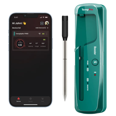 TempPro TempSpike TP961 Smart Wireless Meat Thermometer — Truly Wireless, Bluetooth