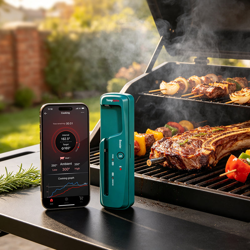 TempPro TempSpike TP961 Smart Wireless Meat Thermometer — Truly Wireless, Bluetooth