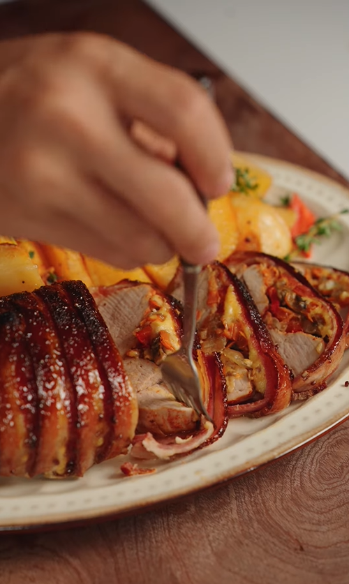 Bacon-Wrapped Pork Tenderloin