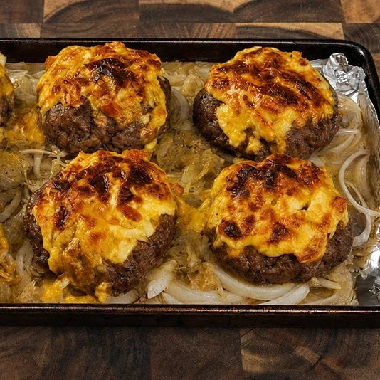 Juicy Bacon-Stuffed Pork Patties