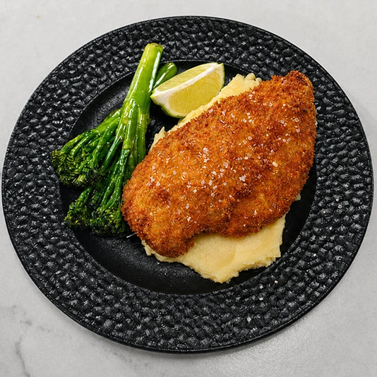 Crispy Deep-Fried Stuffed Chicken Breast