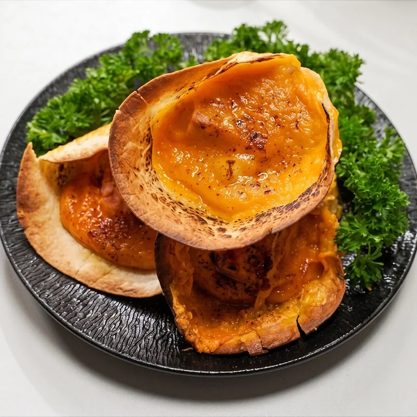 Crispy Tortilla Cones Stuffed with Baked Chicken Breast
