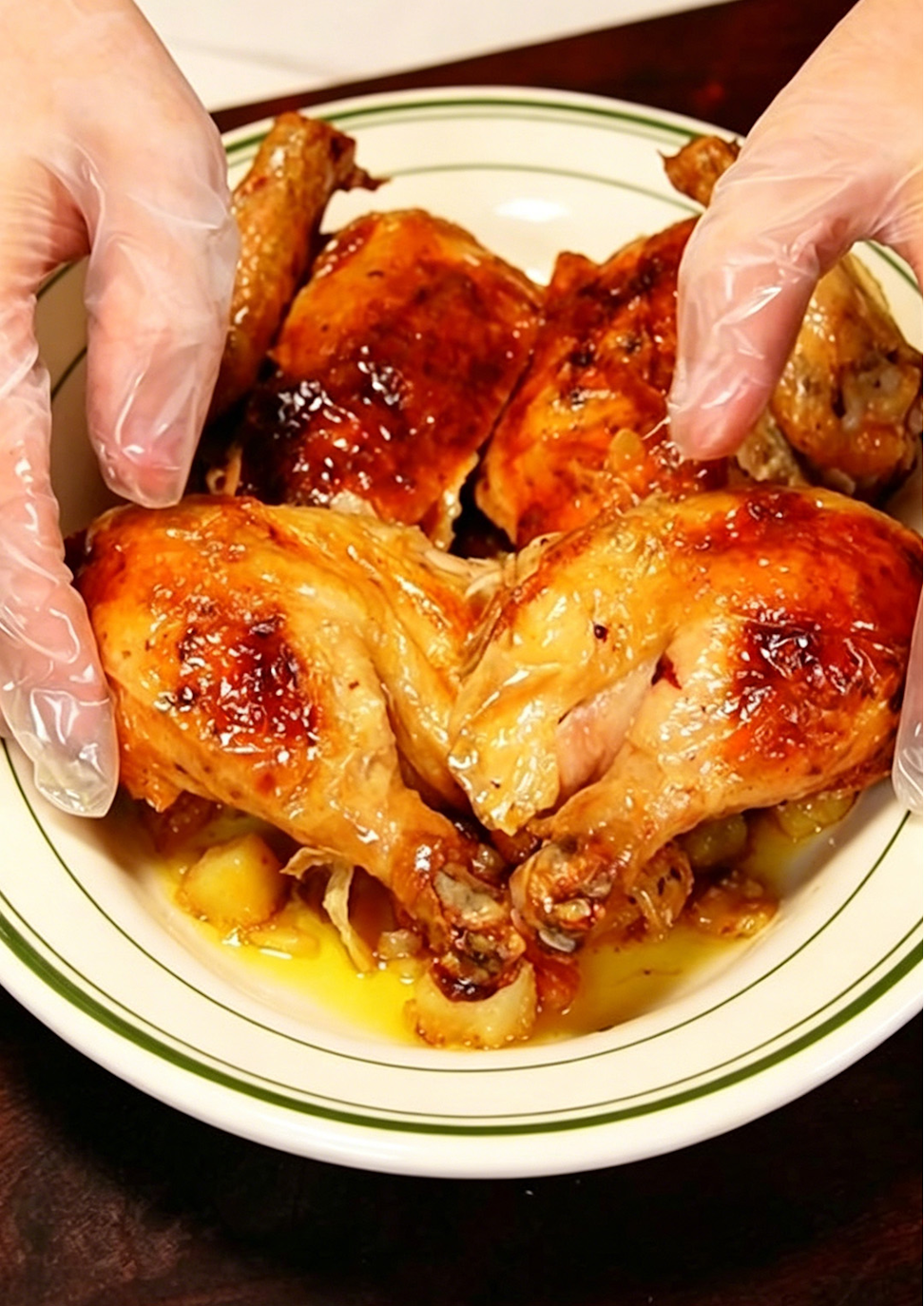 French Roast Chicken with Garlic Herb Butter
