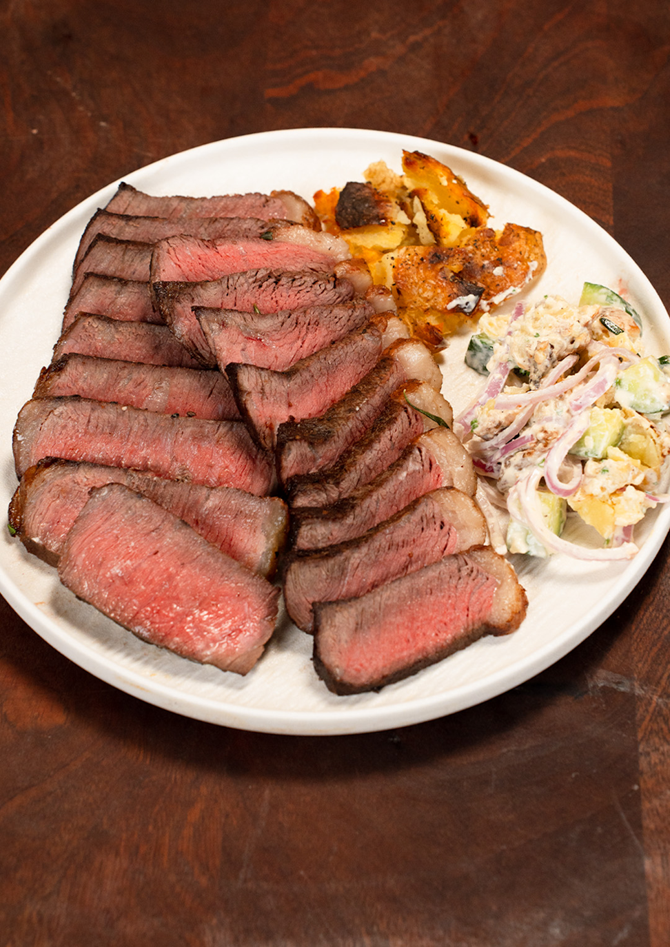 Grilled Steak Salad with Crispy Roasted Potatoes
