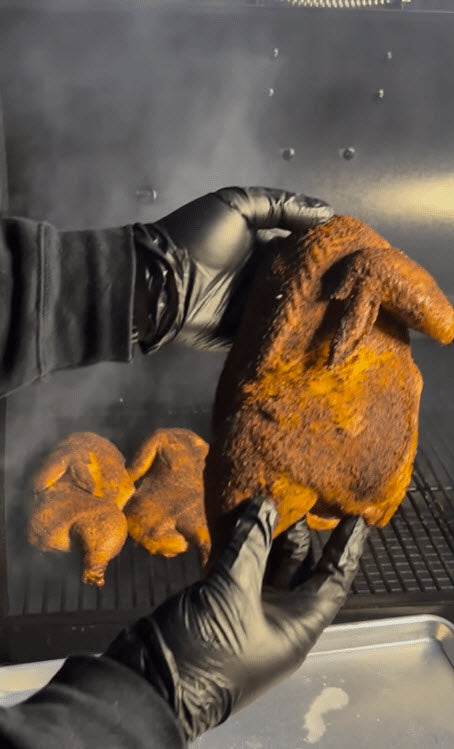 Hickory Smoked Chicken with Alabama White Sauce