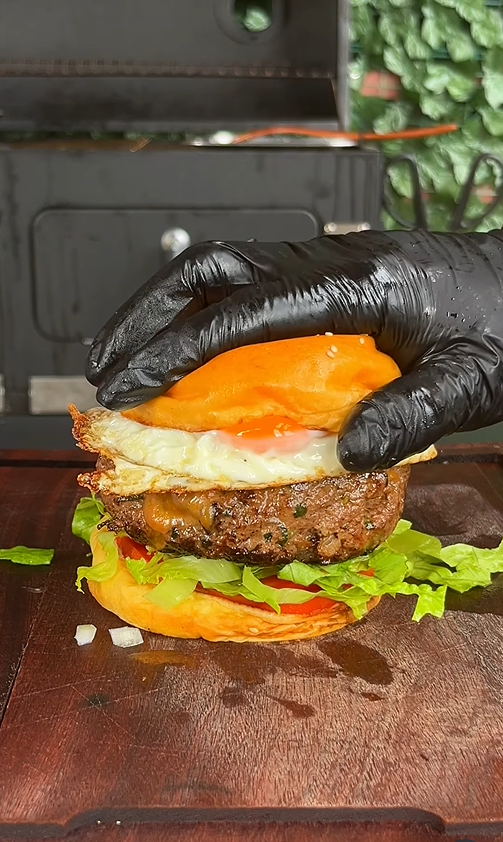 Hamburguesa rellena 