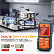 TempPro TempSync CORE TP08S Wireless Meat Thermometer — Dual Probe, Transmitter & Receiver (No App Needed)