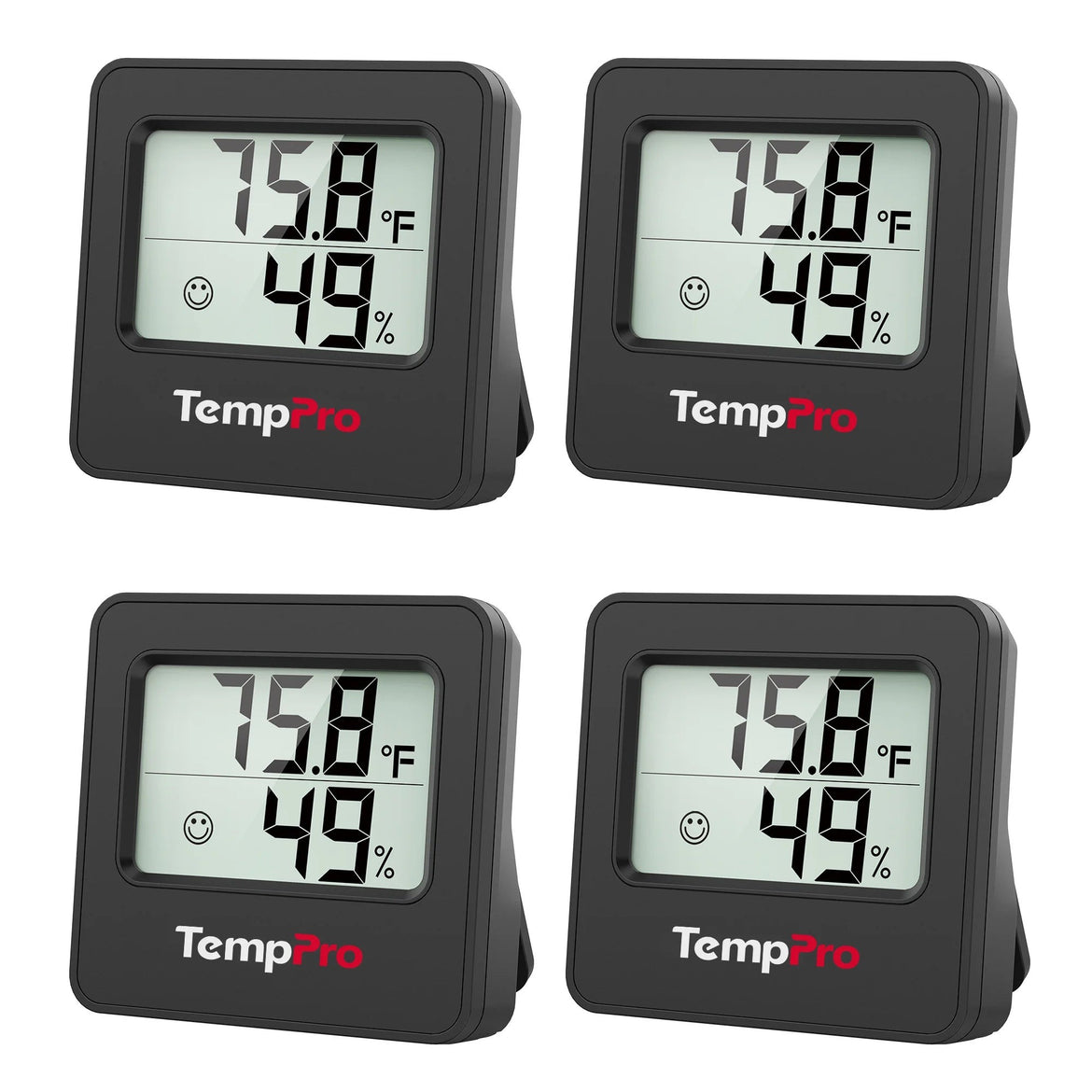 Termohigrómetros/termómetros digitales de interior TempPro TP157 (paquete de 4)