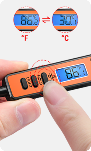 TempPro TP30 Infrared Thermometer Gun & TempPro TP01S Digital Instant-Read Meat Thermometer