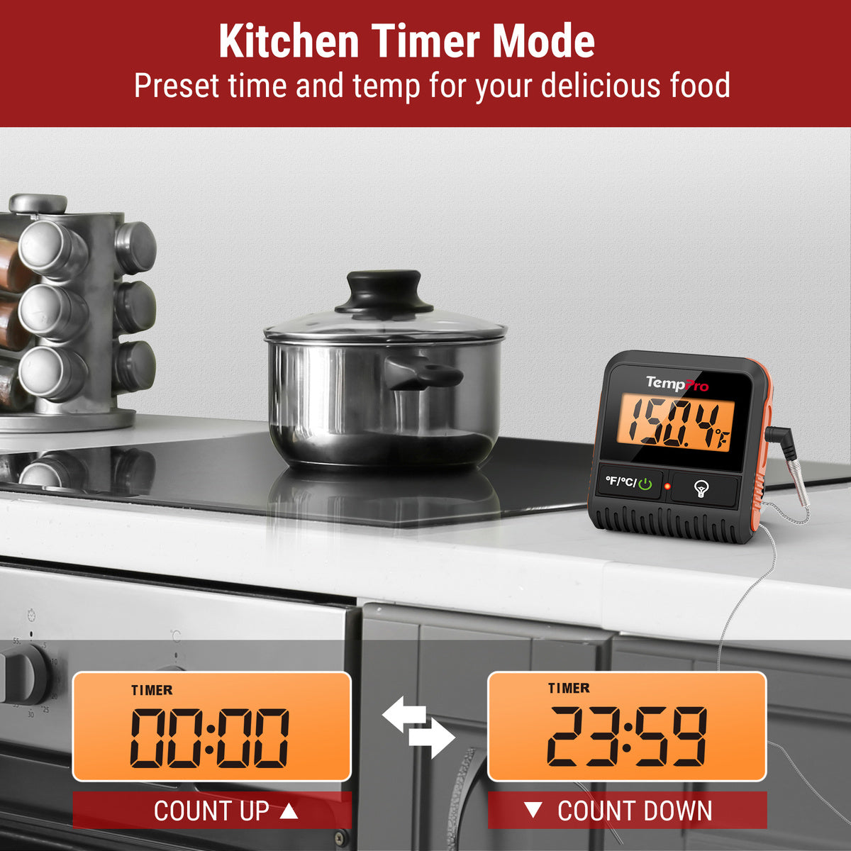 TP806BW Wireless Meat Thermometer