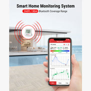 TempPro TP357 Lot de 2 thermomètres hygromètres Bluetooth d'intérieur