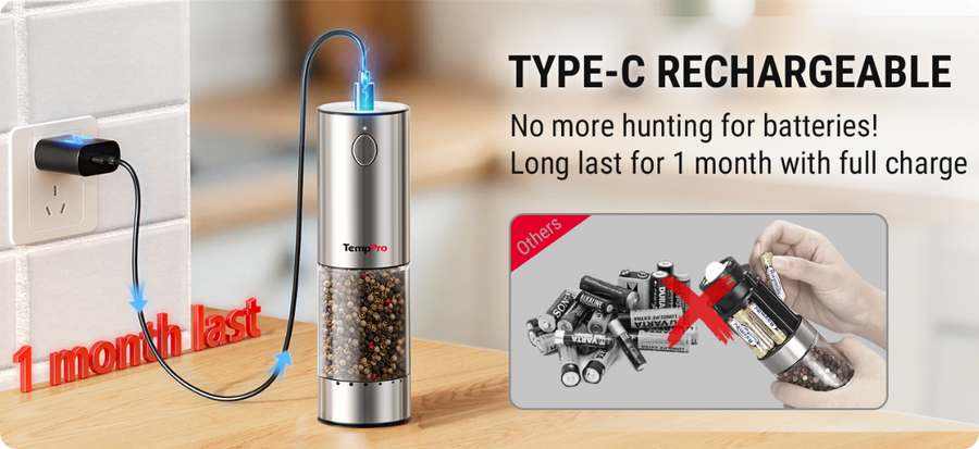 TempPro TP620 + 2-pk Spice Grinders + TempPro ALS150