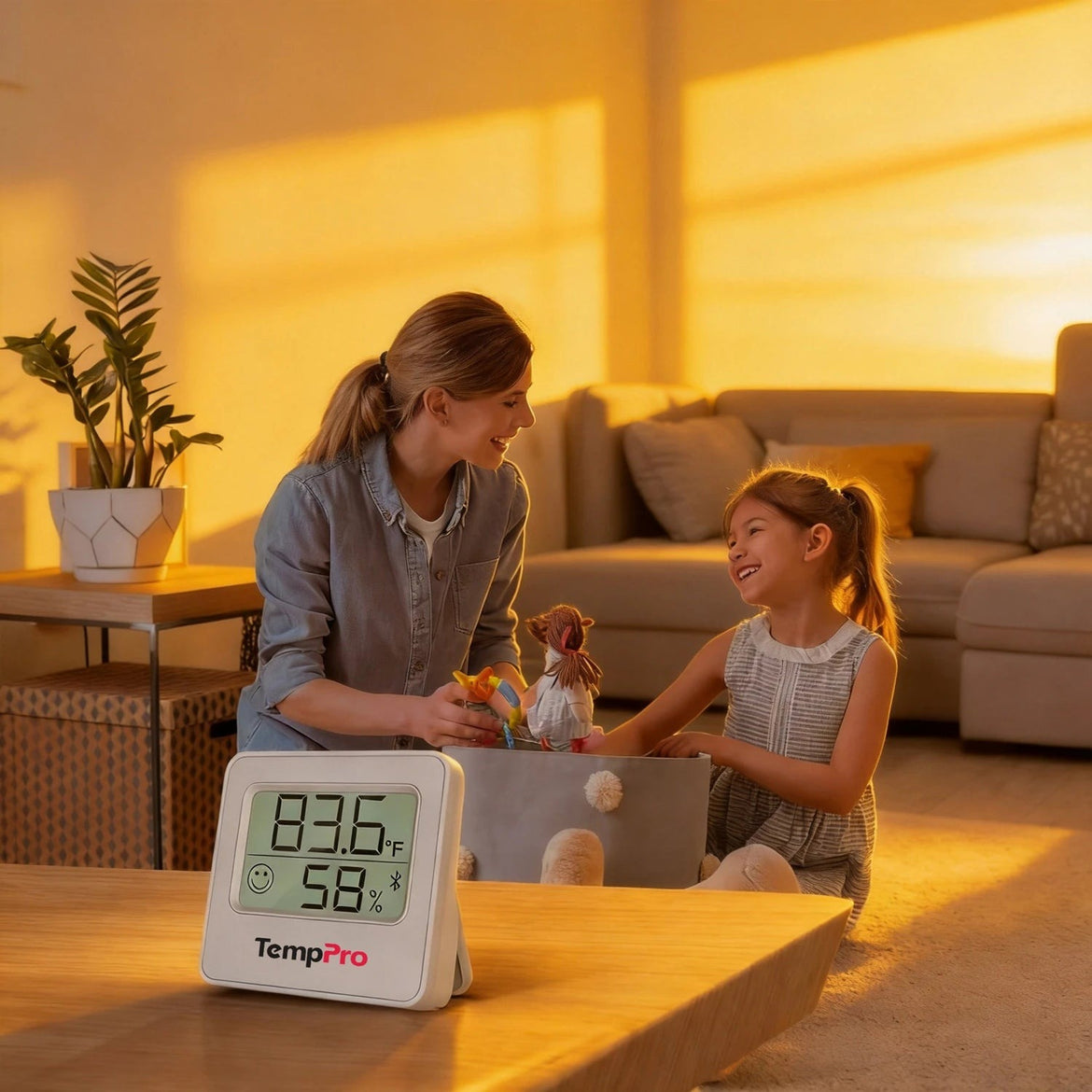 TempPro TP357 2-Pack Indoor Bluetooth Hygrometer Thermometer