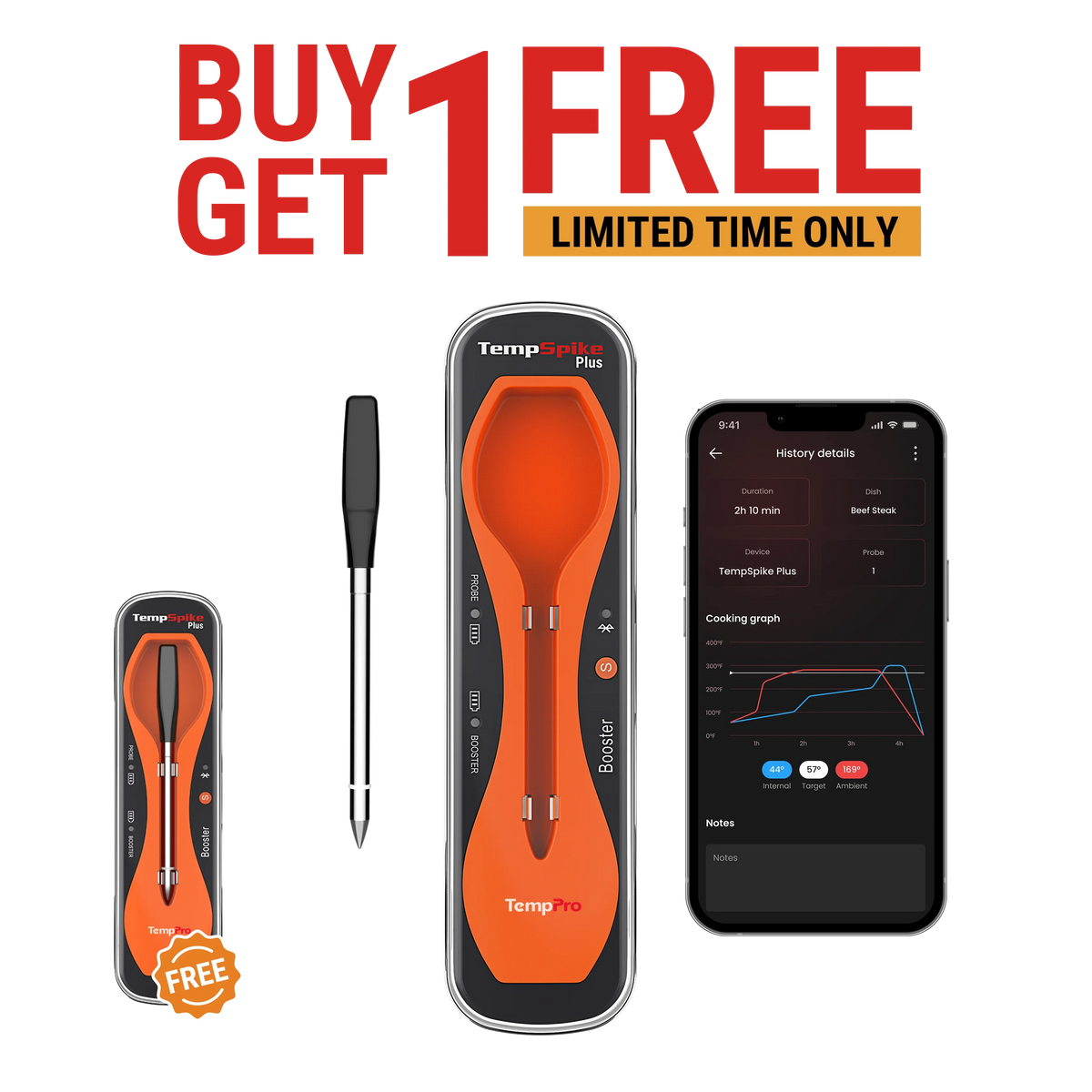 Buy 1 Get 1 FREE TempSpike Plus TP970