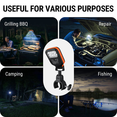 Luces para parrilla TempPro A100 — 10 LED de alta intensidad, manos libres