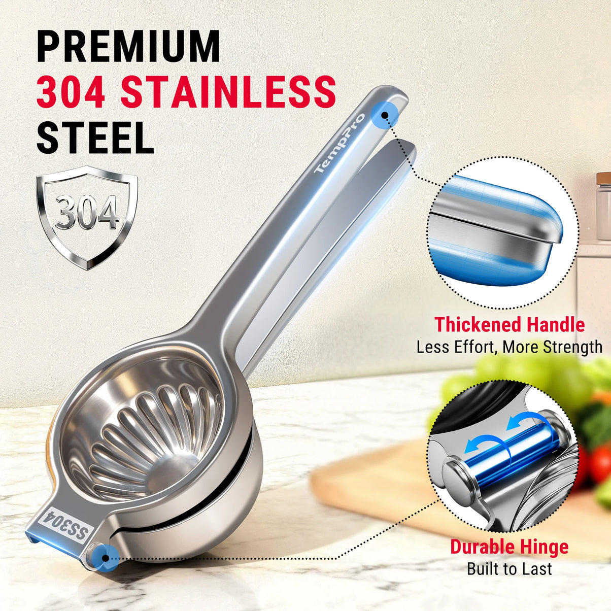 TempPro TP620 + 2-pk Spice Grinders + TempPro ALS150