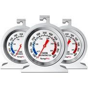 TempPro AOT200 Oven Thermometer — 100–600°F, Battery-Free, Anti-Rust Dial