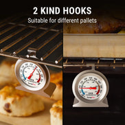 TempPro AOT200 Oven Thermometer — 100–600°F, Battery-Free, Anti-Rust Dial