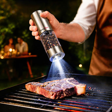 TempPro APG710 Electric Salt & Pepper Grinder Set — One-Handed, USB-C Rechargeable