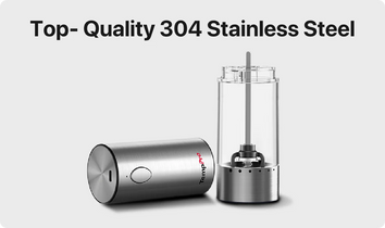 TempPro APG710 Electric Salt & Pepper Grinder Set — One-Handed, USB-C Rechargeable