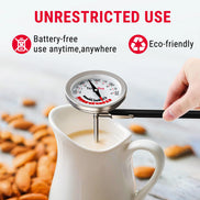 TempPro APT200-12A Instant-Read Meat Thermometer - Battery-Free Dial, 5.1" Probe