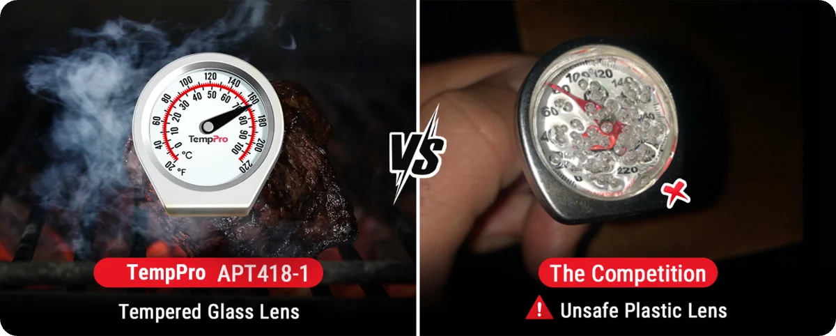 Thermomètre à viande à lecture instantanée ThermoPro APT418 avec sonde en acier inoxydable de 5 pouces