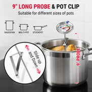 TempPro APT520C Candy Thermometer with 9 Inch Long Probe