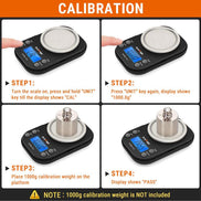 TempPro IC255 Digital Pocket Scale — 6 Units, Tare Function