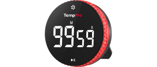 TempPro TM04 Digital Kitchen Timer — One-Touch Control, 3.1" LED