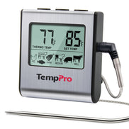 Thermomètre à viande TempPro TempTrack CORE TP16 – Compatible four et gril, alarme programmable