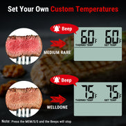 Thermomètre à viande TempPro TempTrack CORE TP16 – Compatible four et gril, alarme programmable