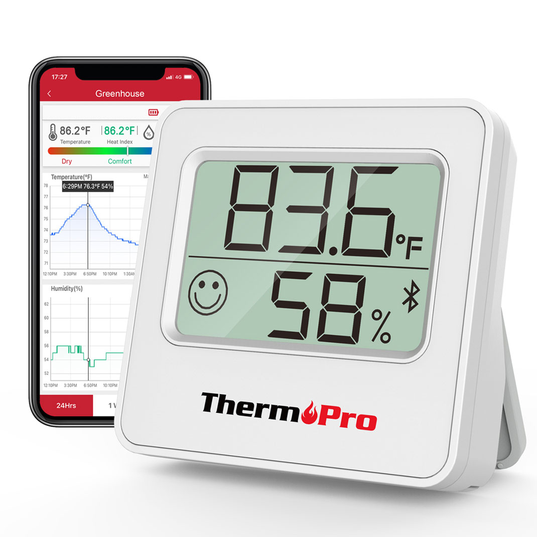 TempPro TP357 Indoor Bluetooth Hygrometer/Thermometer