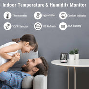 Thermomètre-hygromètre Bluetooth TempPro TP358 + mini-hygromètres TP49B (pack de 3) — Moniteur de température et d'humidité intérieure