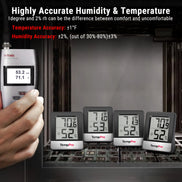 Thermomètre-hygromètre Bluetooth TempPro TP358 + mini-hygromètres TP49B (pack de 3) — Moniteur de température et d'humidité intérieure