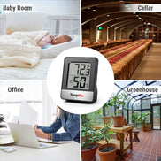 Thermomètre-hygromètre Bluetooth TempPro TP358 + mini-hygromètres TP49B (pack de 3) — Moniteur de température et d'humidité intérieure