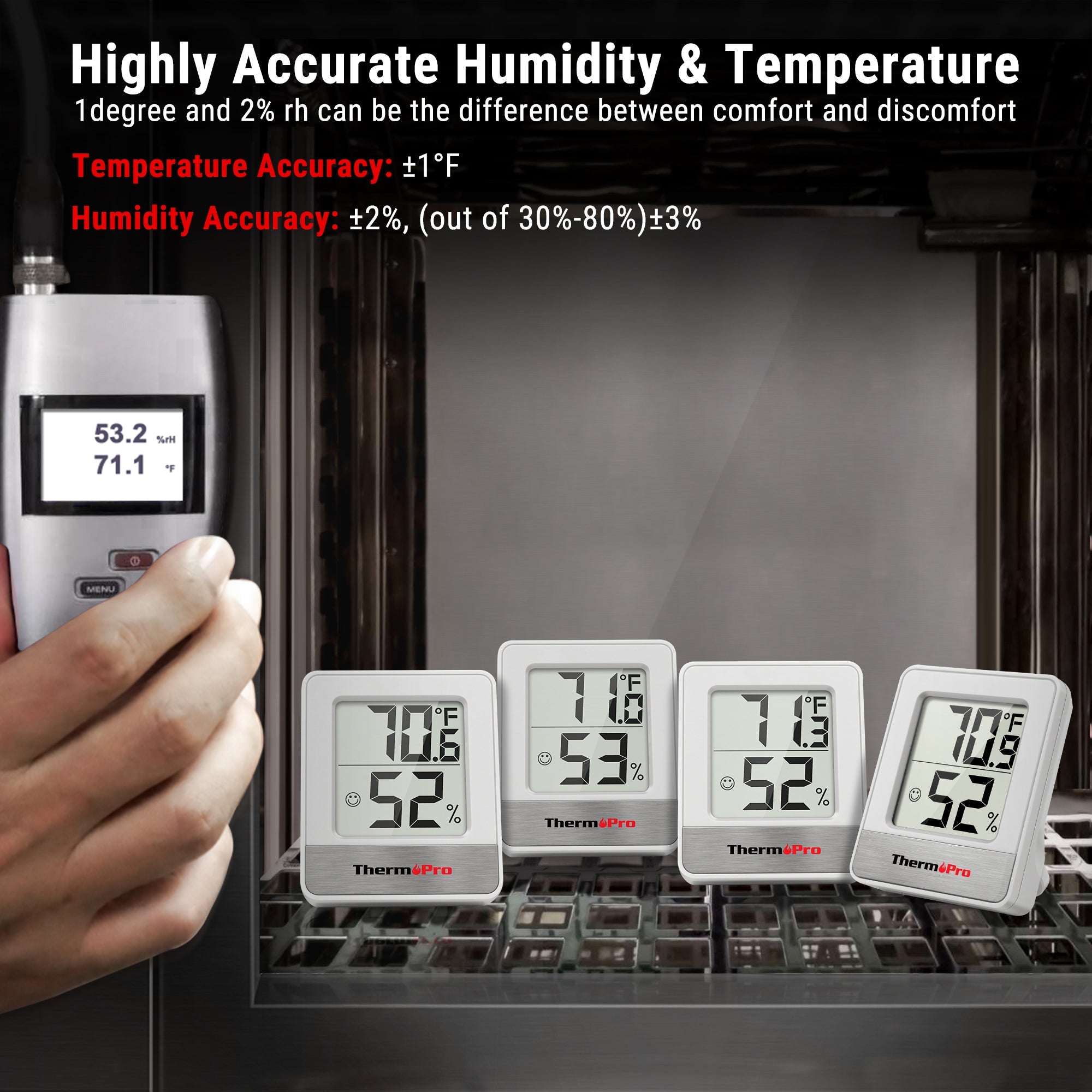 TP49W Indoor Thermometer Hygrometer