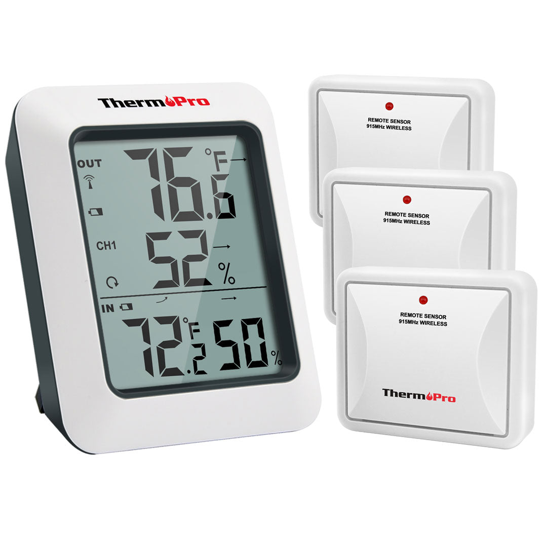 TP60B With 3 Sensors Wireless Thermometer Hygrometer